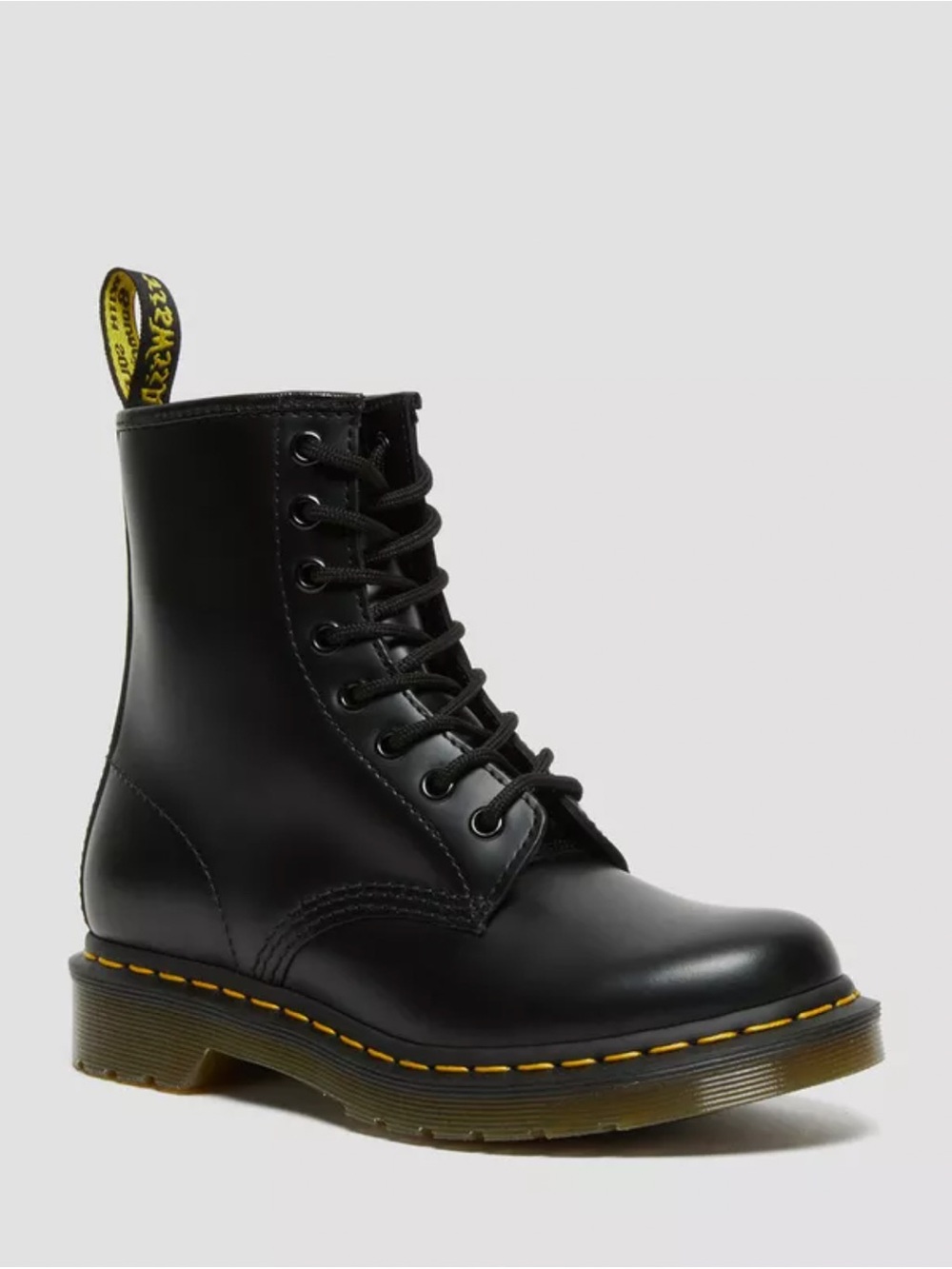 DR. MARTENS Women’s '1460 Smooth Leather Lace Up Boots' in Black Smooth